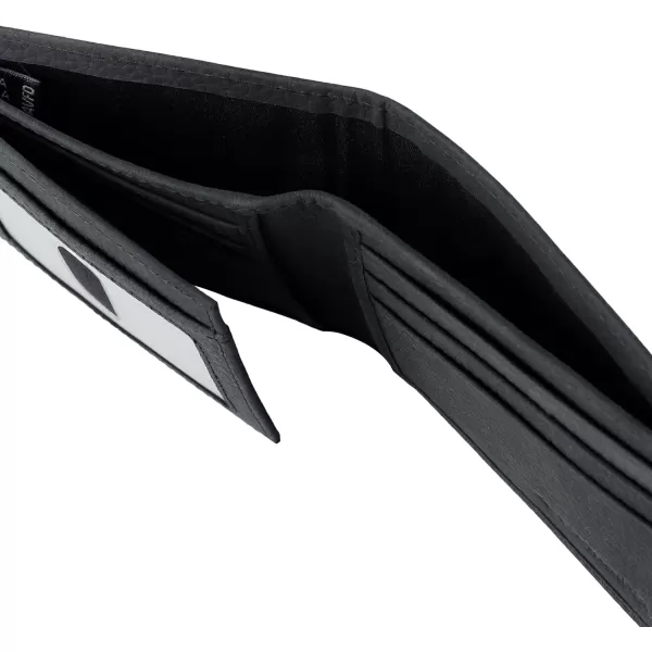 imageColumbia Mens Everyday Bifold WalletMultiple Card Slots Id WindowBlack Emboss