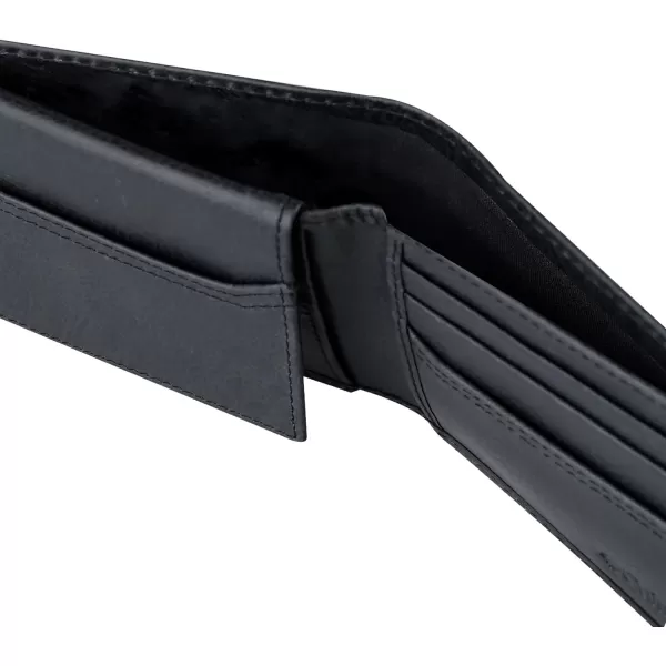 imageColumbia Mens Everyday Bifold WalletMultiple Card Slots Id WindowBlack Two Tone