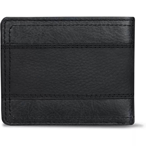 imageColumbia Mens Everyday Bifold WalletMultiple Card Slots Id WindowBlack Two Tone