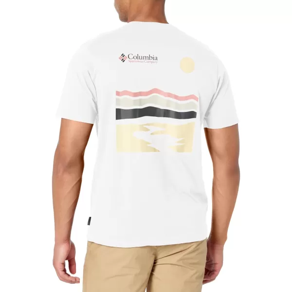 imageColumbia Mens Explorers Canyon Back Short Sleeve TeeWhiteHeritage Hills