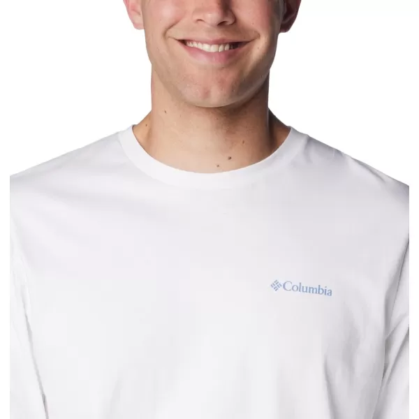 imageColumbia Mens Explorers Canyon Long Sleeve TShirtWhiteRoad Trip Vibes