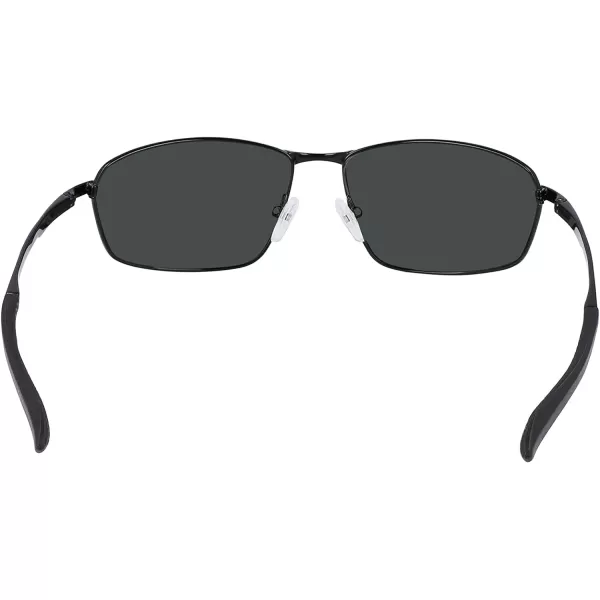 imageColumbia Mens Fir Ridge Rectangular SunglassesShiny BlackSolid Green Lens