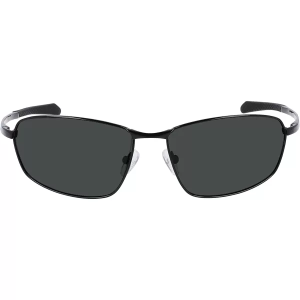 imageColumbia Mens Fir Ridge Rectangular SunglassesShiny BlackSolid Green Lens