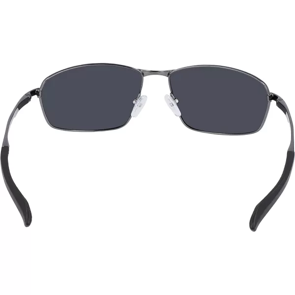 imageColumbia Mens Fir Ridge Rectangular SunglassesShiny Dark GunmetalBlue Mirror Lens