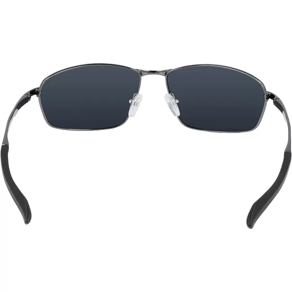imageColumbia Mens Fir Ridge Rectangular SunglassesShiny Dark GunmetalSolid Smoke Lens