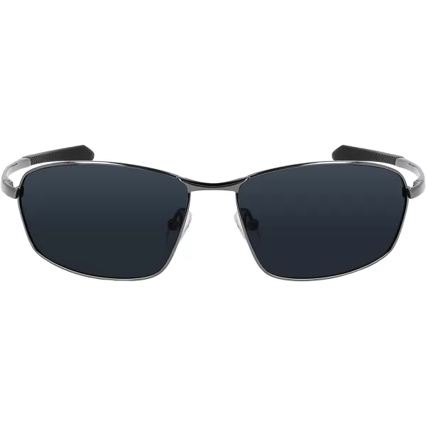 imageColumbia Mens Fir Ridge Rectangular SunglassesShiny Dark GunmetalSolid Smoke Lens
