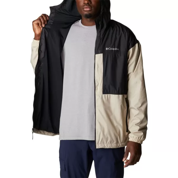 imageColumbia Mens Flash Challenger Lined WindbreakerAncient FossilBlack