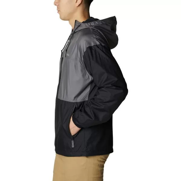imageColumbia Mens Flash Challenger Lined WindbreakerBlackCity Grey