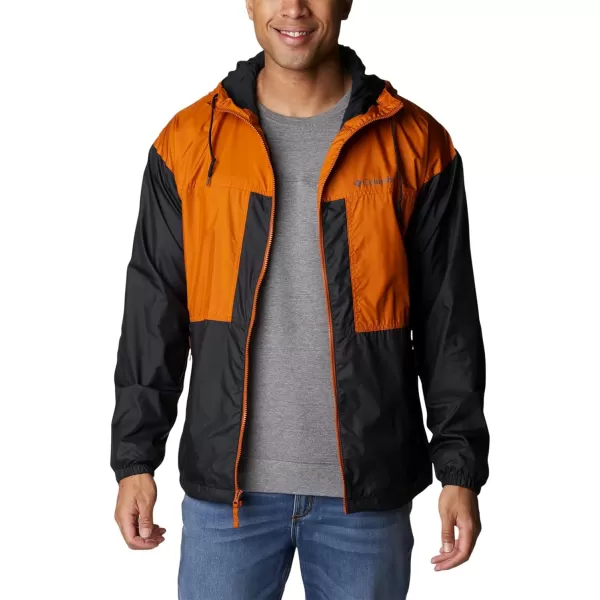 imageColumbia Mens Flash Challenger Lined WindbreakerBlackWarm Copper