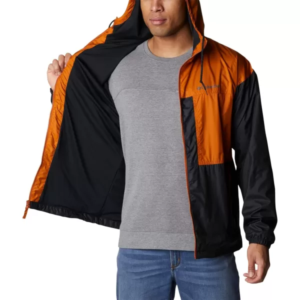 imageColumbia Mens Flash Challenger Lined WindbreakerBlackWarm Copper