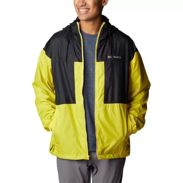imageColumbia Mens Flash Challenger Lined WindbreakerLaser LemonBlack