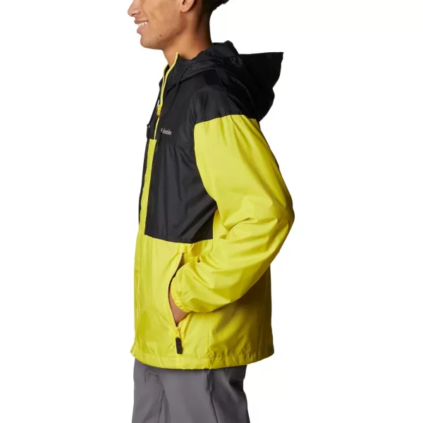 imageColumbia Mens Flash Challenger Lined WindbreakerLaser LemonBlack