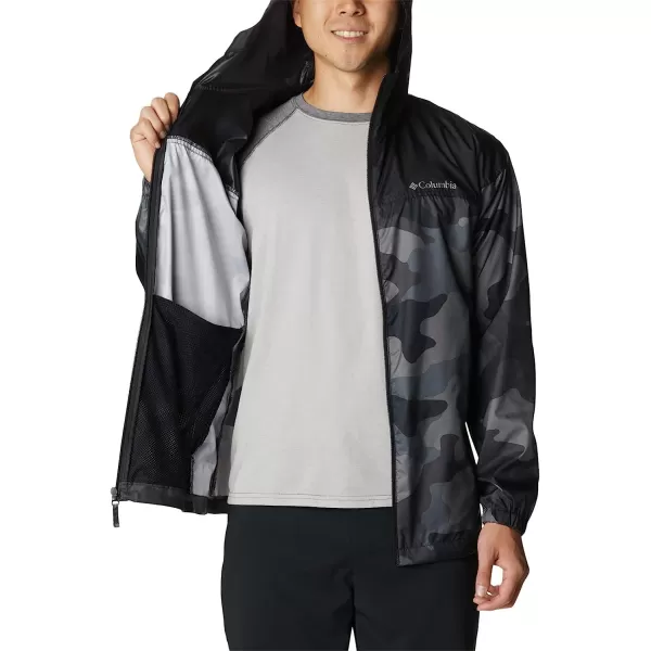 imageColumbia Mens Flash Challenger Novelty WindbreakerBlack Mod Camo Print