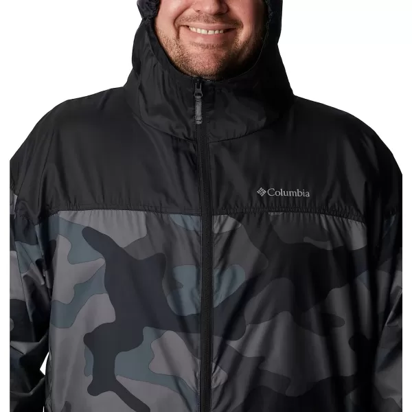 imageColumbia Mens Flash Challenger Novelty WindbreakerBlack Mod Camo Print