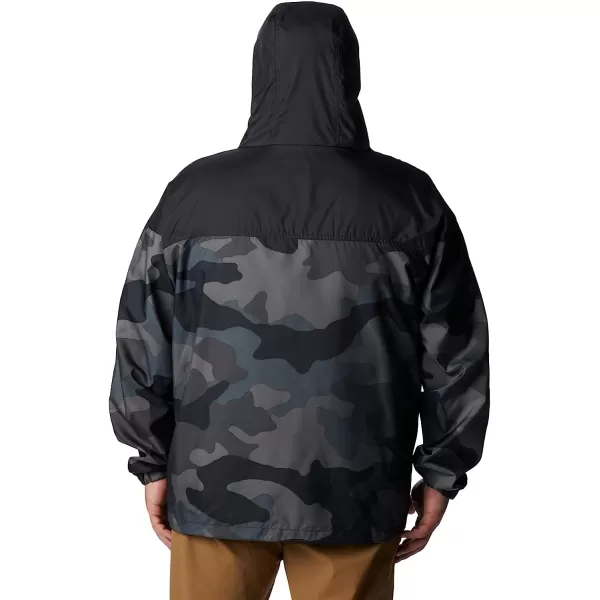 imageColumbia Mens Flash Challenger Novelty WindbreakerBlack Mod Camo Print