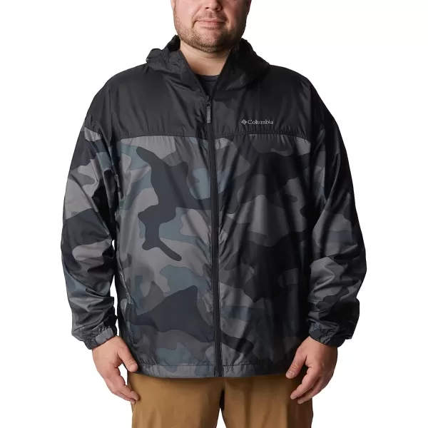 imageColumbia Mens Flash Challenger Novelty WindbreakerBlack Mod Camo Print