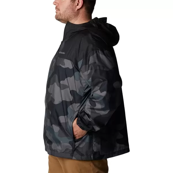 imageColumbia Mens Flash Challenger Novelty WindbreakerBlack Mod Camo Print