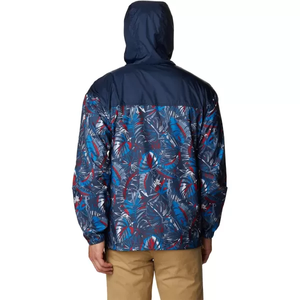 imageColumbia Mens Flash Challenger Novelty WindbreakerBright Indigo King Palms Multi Print