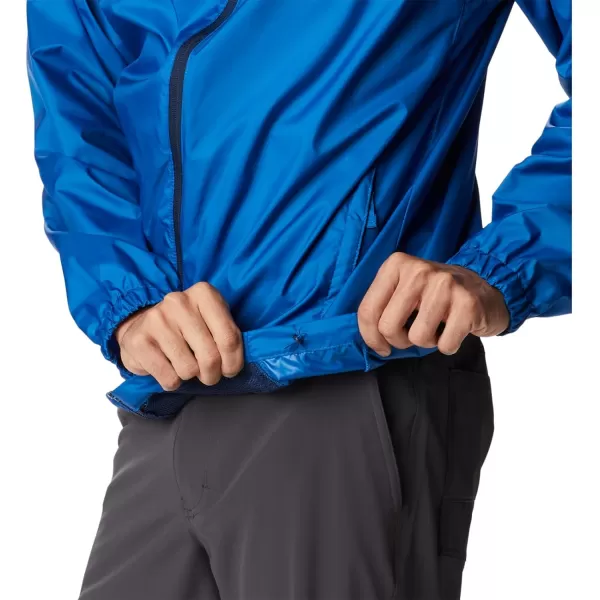 imageColumbia Mens Flash Challenger Novelty WindbreakerBright IndigoCollegiate Navy