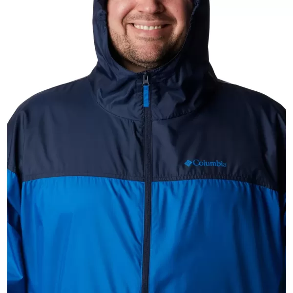 imageColumbia Mens Flash Challenger Novelty WindbreakerBright IndigoCollegiate Navy