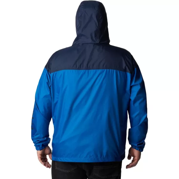 imageColumbia Mens Flash Challenger Novelty WindbreakerBright IndigoCollegiate Navy