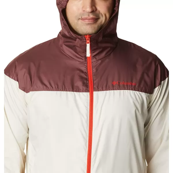 imageColumbia Mens Flash Challenger Novelty WindbreakerChalkLight Raisin