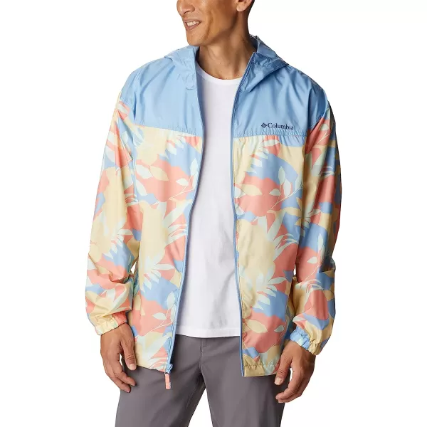 imageColumbia Mens Flash Challenger Novelty WindbreakerCornstalk Floriated PrintJet Stream
