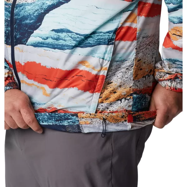 imageColumbia Mens Flash Challenger Novelty WindbreakerIcy Morn Hyper Nature Print