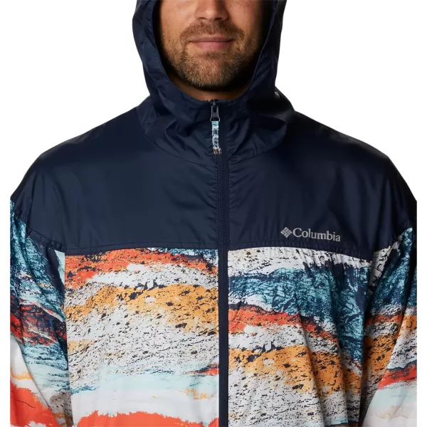 imageColumbia Mens Flash Challenger Novelty WindbreakerIcy Morn Hyper Nature Print