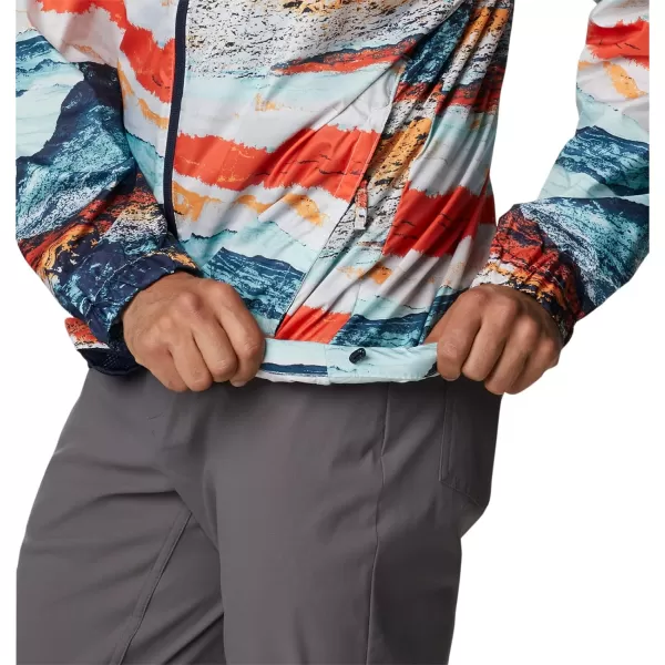 imageColumbia Mens Flash Challenger Novelty WindbreakerIcy Morn Hyper Nature Print