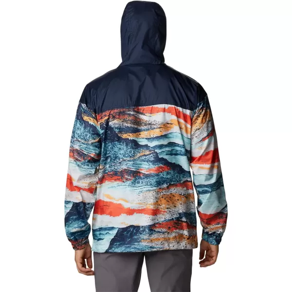 imageColumbia Mens Flash Challenger Novelty WindbreakerIcy Morn Hyper Nature Print