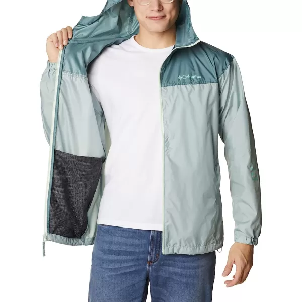imageColumbia Mens Flash Challenger Novelty WindbreakerNiagaraMetal