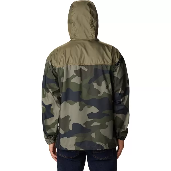imageColumbia Mens Flash Challenger Novelty WindbreakerStone Green Mod Camo PrintStone Green