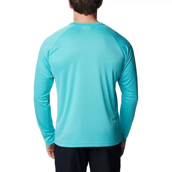 imageColumbia Mens Fork Stream Heather Long Sleeve ShirtBright Aqua Heather