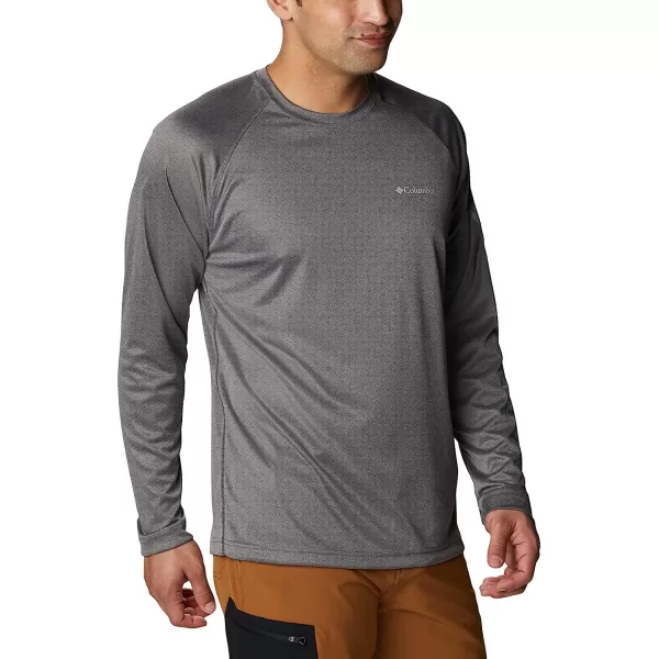 imageColumbia Mens Fork Stream Heather Long Sleeve ShirtCharcoal HeatherCool Grey Logo
