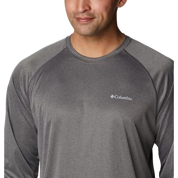 imageColumbia Mens Fork Stream Heather Long Sleeve ShirtCharcoal HeatherCool Grey Logo