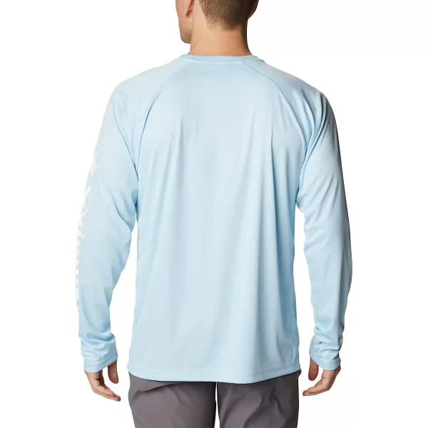 imageColumbia Mens Fork Stream Heather Long Sleeve ShirtSky Blue HeatherWhite Logo