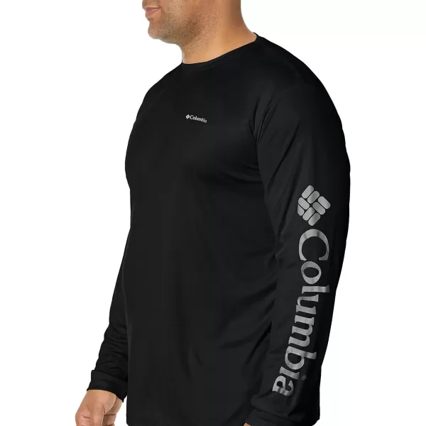 imageColumbia Mens Fork Stream Long Sleeve ShirtBlackCity Grey Logo