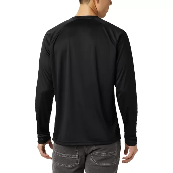 imageColumbia Mens Fork Stream Long Sleeve ShirtBlackCity Grey Logo