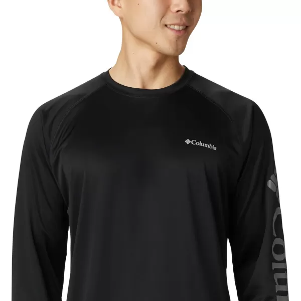 imageColumbia Mens Fork Stream Long Sleeve ShirtBlackCity Grey Logo