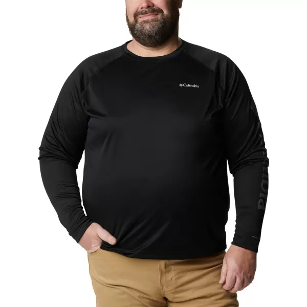 imageColumbia Mens Fork Stream Long Sleeve ShirtBlackCity Grey Logo