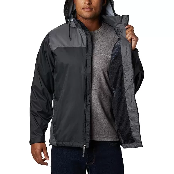 imageColumbia Mens Glennaker Rain JacketBlackGrill