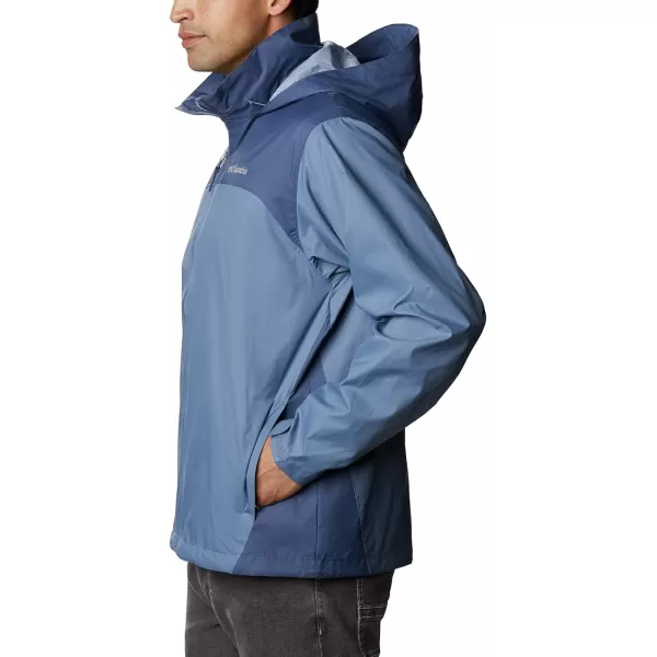 imageColumbia Mens Glennaker Rain JacketBluestone  Dark Mountain
