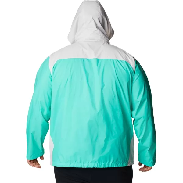 imageColumbia Mens Glennaker Rain JacketElectric Turquoise  Nimbus Grey