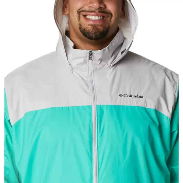 imageColumbia Mens Glennaker Rain JacketElectric Turquoise  Nimbus Grey