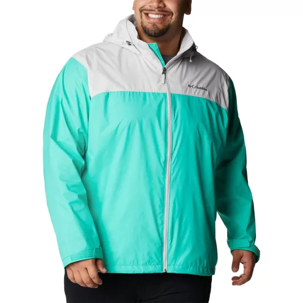 imageColumbia Mens Glennaker Rain JacketElectric Turquoise  Nimbus Grey
