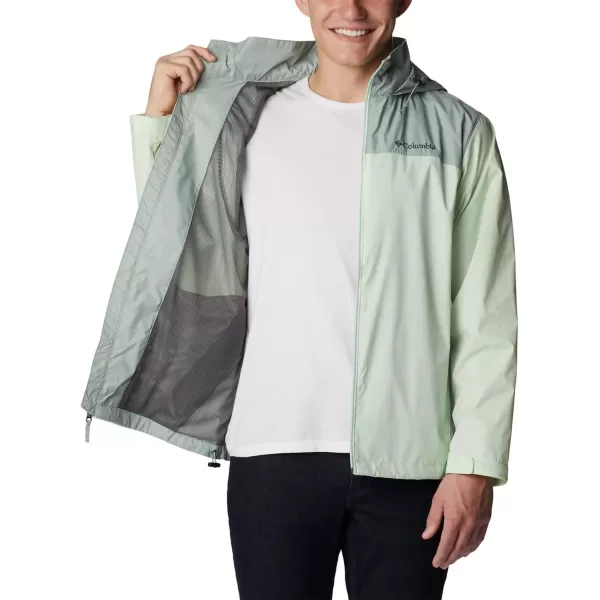 imageColumbia Mens Glennaker Rain JacketIce GreenNiagara