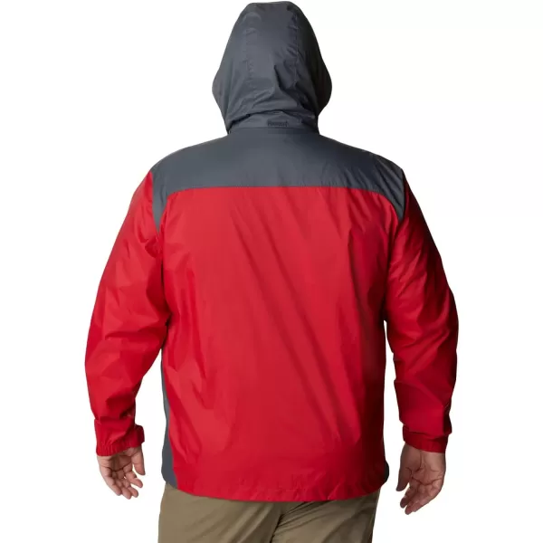 imageColumbia Mens Glennaker Rain JacketMountain Red  Graphite