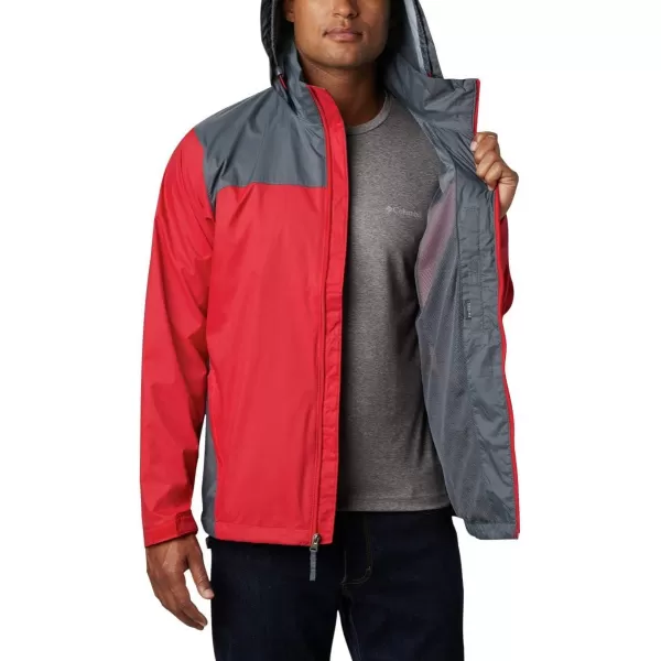 imageColumbia Mens Glennaker Rain JacketMountain Red  Graphite