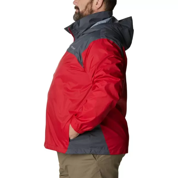 imageColumbia Mens Glennaker Rain JacketMountain Red  Graphite